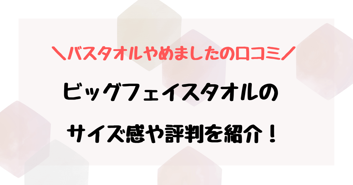 バスタオルやめました口コミは？